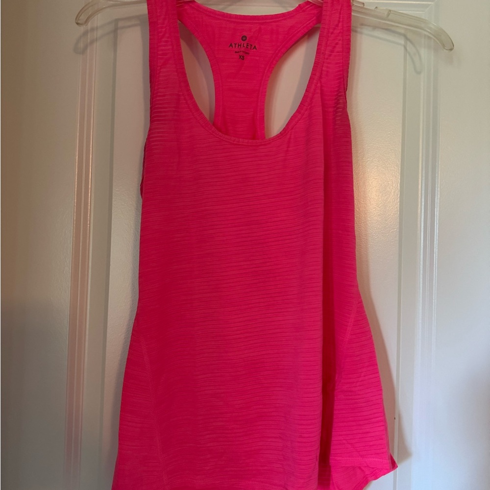 Athleta Vibrant Pink Racerback Tank Top